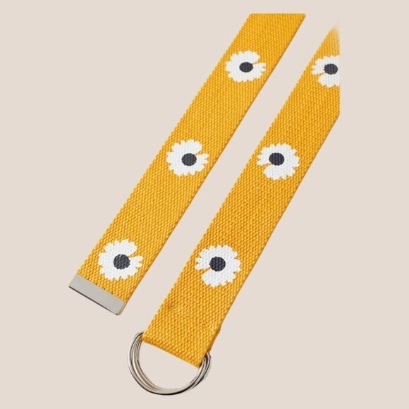 NWT UO Urban Outfitters Set of Floral Webbed Belts - Picture 4 of 5